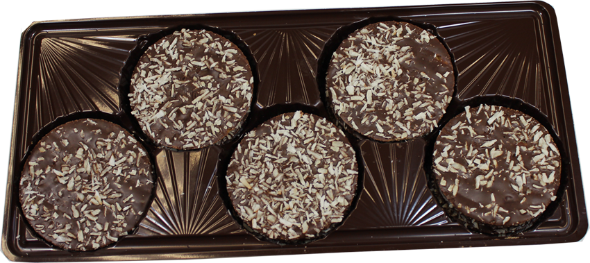 COCO FLEUR COCONUT COOKIES W/ DARK CHOCOLATE | Lambertz