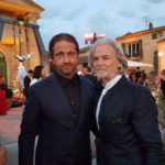 GERARD BUTLER AND DR. HERMANN BÜHLBECKER REJOICED OVER THEIR REUNION. THE ACTOR AND THE LAMBERTZ SOLE PROPRIETOR ALREADY KNOW EACH OTHER FROM MANY CHARITABLE EVENTS.